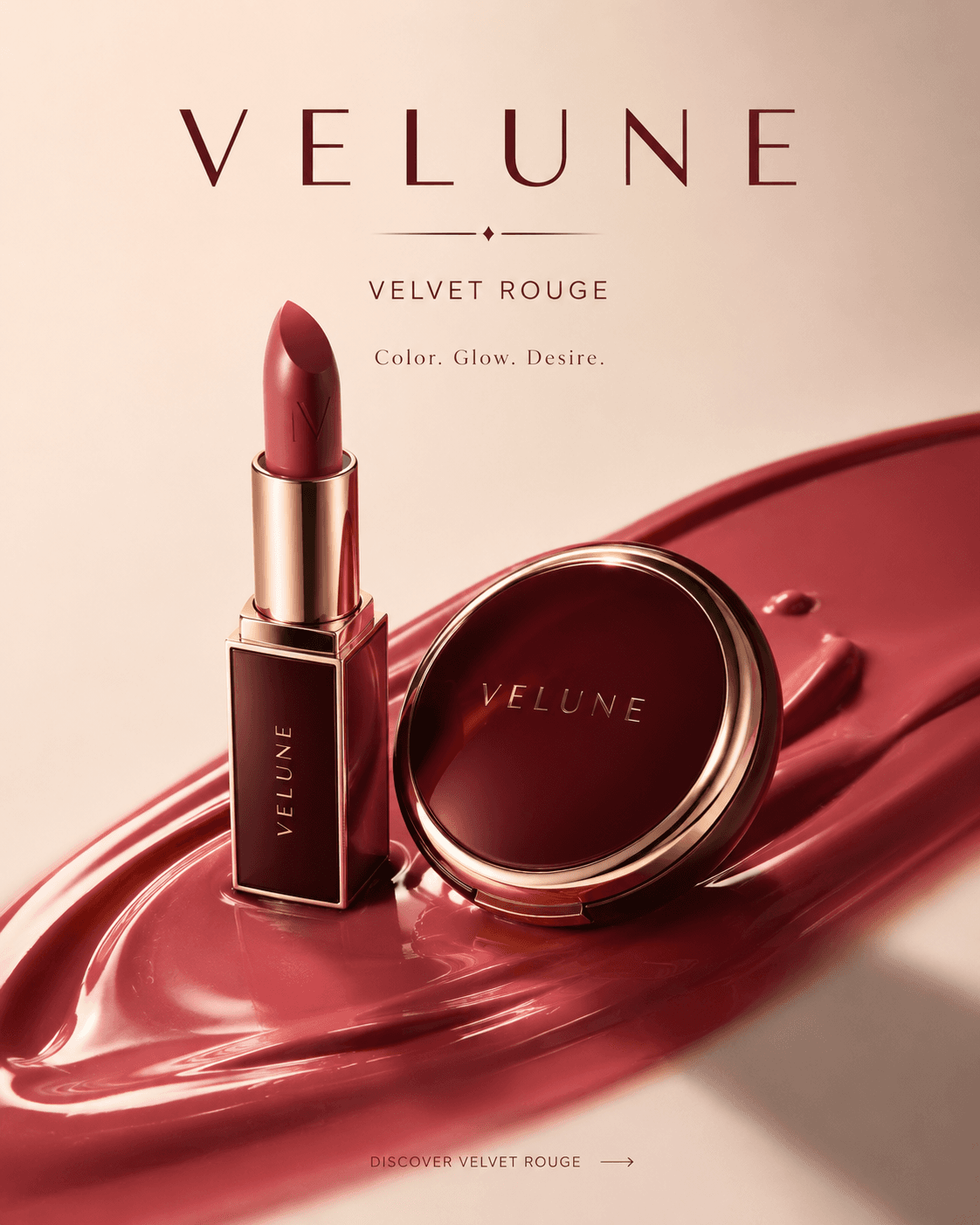 Portrait product on color